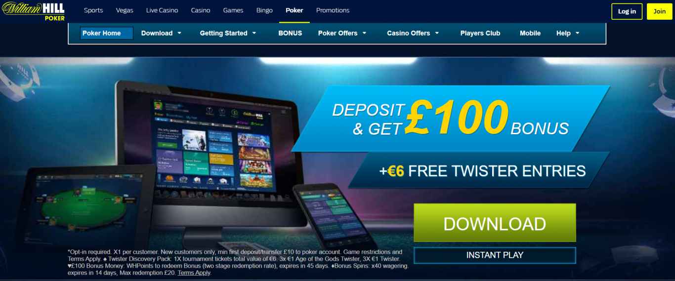 William Hill мобильная версия