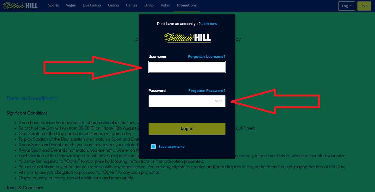 William Hill регистрация и ставки на спорт